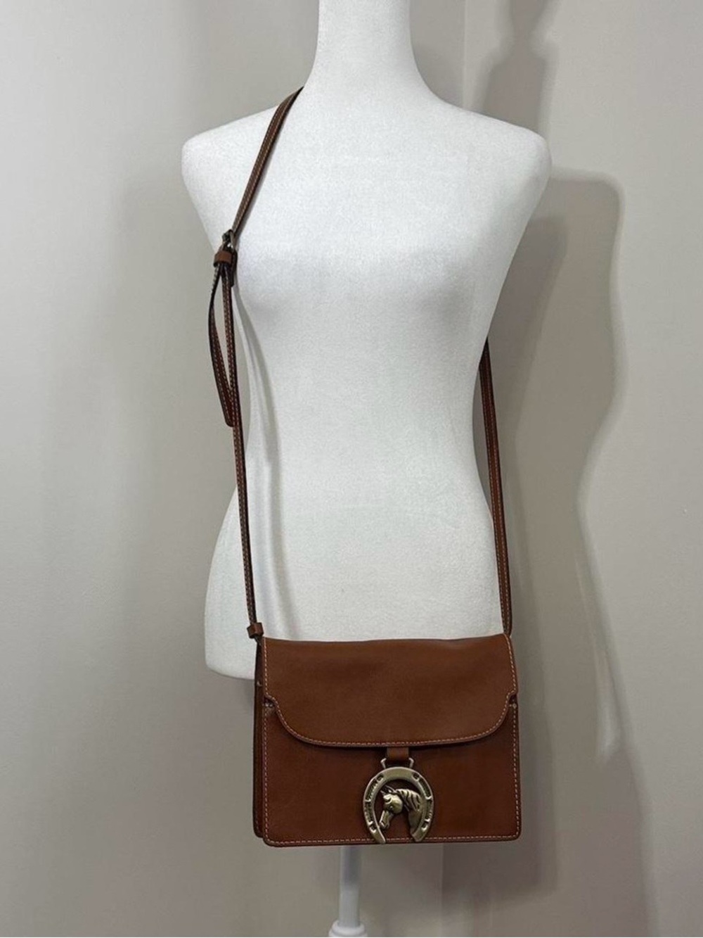 Patricia Nash Leather Crossbody Bag with Horsebit Accent